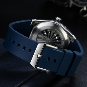 Haute qualité <span class=keywords><strong>Jacob</strong></span> hommes mouvement automatique <span class=keywords><strong>montre</strong></span>-bracelet mécanique classique Design décontracté caoutchouc à la mode Sport Style - Product Image 4