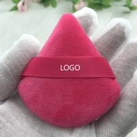 Éponge de maquillage triangulaire lavable personnalisable avec logo FLY pour poudre libre et cosmétiques – Applicateur de poudre