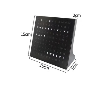 <span class=keywords><strong>Orologio</strong></span> <span class=keywords><strong>da</strong></span> <span class=keywords><strong>Parete</strong></span> Alfabetico a <span class=keywords><strong>LED</strong></span> Creativo e di Tendenza per Ufficio e Studio, Ornamento <span class=keywords><strong>da</strong></span> Tavolo <span class=keywords><strong>con</strong></span> Display in Inglese e Funzione di Lettura dell'Ora - Product Image 6