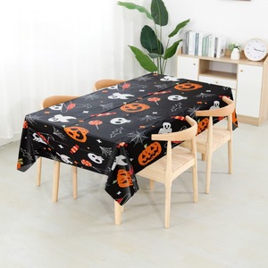 Halloween Disposable PEVA Tablecloth Halloween Party Supplies Party Decorations <strong>Pumpkin</strong> Spider Table Cover Desk <strong>Cloth</strong> - Product Image 2
