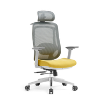 Chaise de bureau rotative à dossier haut en maille pour ordinateur