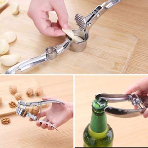 Nouvelle Arrivée Presse-ail en Acier Inoxydable Multi-usage pour Cuisine, Broyeur de Gingembre Facile, Presse-ail en Métal Durable pour Usage Quotidien - Product Image 6