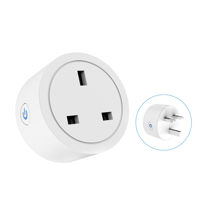 SIXWGH Tuya WiFi Smart Socket 20A Zigbee3.0 Wall Socket UK Plug ABS Material with Metering IP20 SDK Voice Smart Remote Control