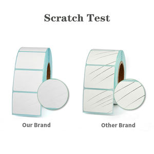 カスタム4x6防水配送ラベル 直接感熱ラベルロール 100x150mm 自己粘着ステッカー ロジスティクス包装ラベル用白紙 - Product Image 2