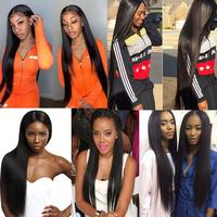 Extrémités épaisses Long 26 28 30 32 34 36 pouces Brésilienne Vierge Faisceaux de Cheveux Alignés Cuticule 100% Doubles Prolongements Dessinés de Cheveux