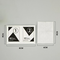 Ensemble de nettoyage à sec et humide protecteur de verre d'écran, ensemble d'outils d'installation de téléphone portable absorbeur de poussière nettoyant sec et humide