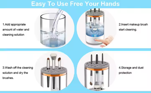 Nettoyeur de pinceaux de maquillage électrique automatique, sécheur et essoreur pour pinceaux cosmétiques – Nouveauté ! - Product Image 5