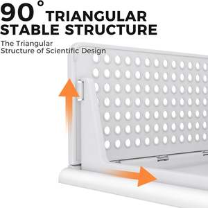 Caja de almacenamiento para el hogar, cesta extraíble, estante tipo cajón, organizador de ropa para armario, estantería de almacenamiento con divisiones, estante para vajilla - Product Image 5