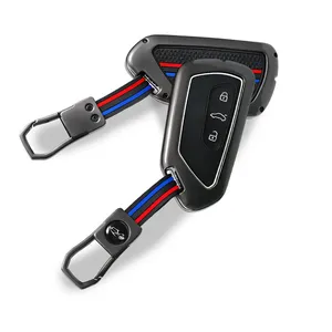 Funda de Silicona y Aleación de Zinc para Llave de VW Volkswagen Golf 8, Seat <span class=keywords><strong>Leon</strong></span> 2021, <span class=keywords><strong>Cupra</strong></span> Formentor, Skoda A8 Octavia Mk8 - Product Image 4