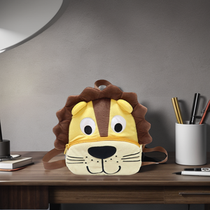 Wholesale Custom School Bags Kids Lion Forest Animal <b>Backpack</b> <b>Children</b> Cartoon <b>Backpacks</b> Plush School Bag - Product Image 3