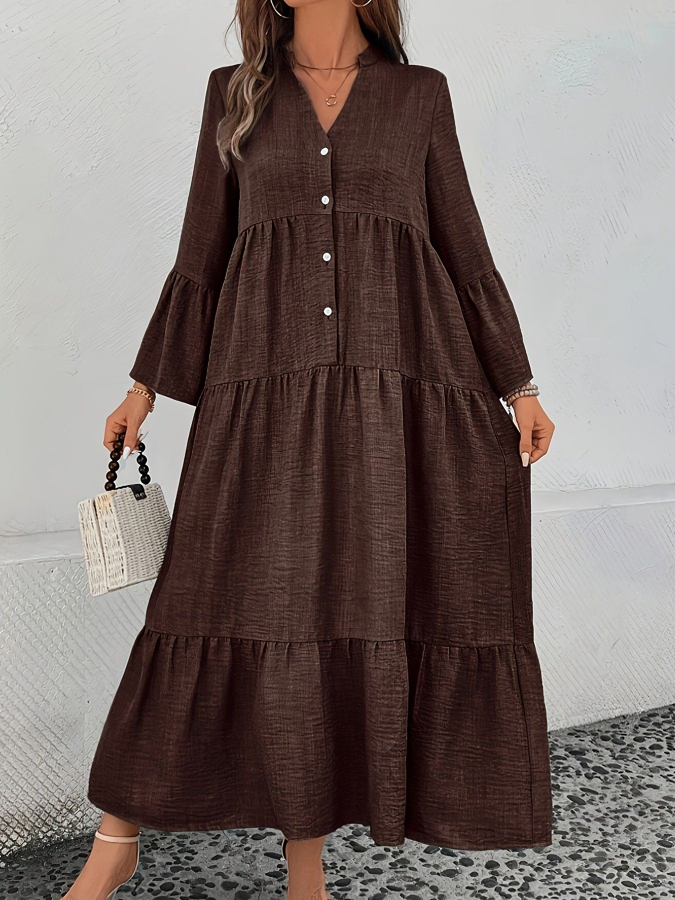 sachin and babi light blue dress new autumn winter womens elegant fashion fit long solid main image 0