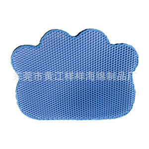 Alfombra rectangular para arena de gatos EVA de 30x30CM a 68x118CM, doble capa, hueca, a prueba de fugas, para gatos - Product Image 2