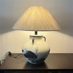 Lámpara de Mesa Estilo <span class=keywords><strong>Chabi</strong></span> Japonés, Cerámica Retro y Nostálgica, Estudio, Dormitorio, Mesita de Noche, Estilo Zen Chino Nuevo, Canción - Product Image 3