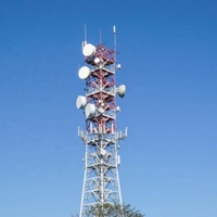 Structure de poteau de puissance pour tour de diffusion TV, tour de puissance haute tension, support en acier galvanisé pour télécommunications