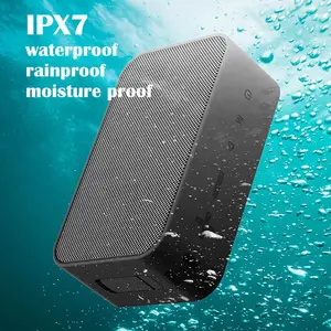 לוגו מותאם אישית 5w מוסיקה נייד אודיו נגן שמע אמיתי מקלחת סטריאו אלחוטי Bluetooths ipx7 subwoofer עמיד למים רמקול