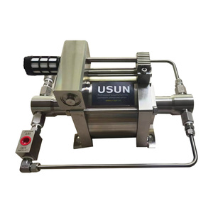 Kunden spezifisches USUN-Modell: AT28 Edelstahl 316 Antrieb 100-200 bar Leistung Hochdruck leitung Pneumatisch angetriebene <span class=keywords><strong>Hydro</strong></span>-Test pumpe - Product Image 1