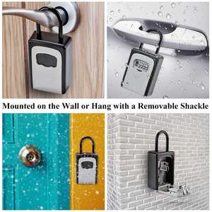 Boîte de sécurité murale extérieure à code sans clé pour clés - Product Image 5