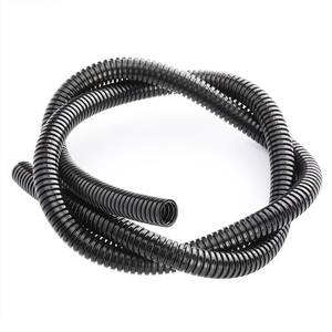 Tube de conduit ondulé noir robuste pour la gestion des câbles, l'installation électrique et la protection automobile - Product Image 6