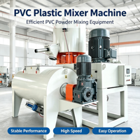 Mélangeur automatique haute vitesse en acier inoxydable pour PVC avec chauffage et refroidissement pour le traitement de la poudre de PVC