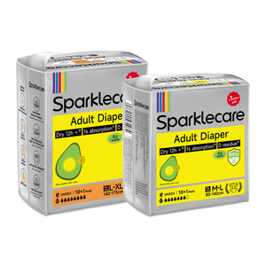 Pantalons de couches pour adultes jetables Sparklecare Home, respirants, super absorbants, prévention des fuites 3D, tissu non tissé, tailles L à XL - Product Image 4