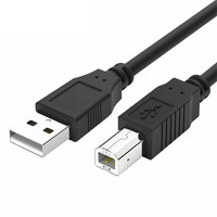 Cable USB 2.0 Tipo A Macho a Tipo B Macho para Impresora, Escáner y Fax