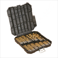 2025 99pcs métrique DIN338 1.5-10mm ensemble de forets hélicoïdaux en acier rapide, pour métal, alliage d'aluminium, plastique et bois