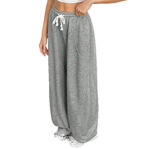 กางเกงลำลองขากว้างของผู้หญิงที่มีสไตล์และเก๋ไก๋ - Product Image 5