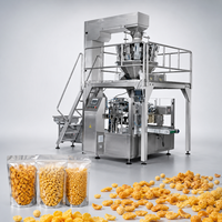 Machine d'emballage verticale automatique pour chips de banane, haricots, céréales, snacks, sachets d'aliments, chips de pommes de terre sous azote