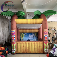 Accessoire de photomaton gonflable Tiki pour la décoration d'entrée de bar ou de fête Luau