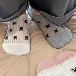 Breathable Low Top <b>Socks</b> Women Gray Cotton Mesh Summer Casual <b>Socks</b> - Product Image 2