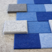 Panneaux acoustiques en feutre de fibres de polyester PET haute densité, insonorisants et ignifuges, stock direct usine