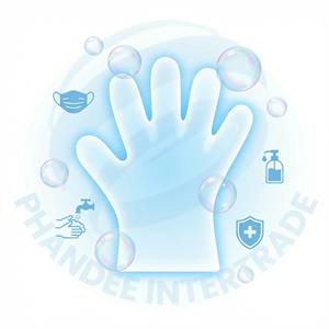 Gants en plastique de marque Eagle, fabriqués en HDPE, jetables, transparents, d'épaisseur moyenne, pour la préparation des aliments - Product Image 2