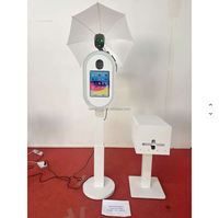 Kiosque photo instantané portable en libre-service avec Wi-Fi, Bluetooth, écran tactile, iPad, smartphones, appareils photo, corps métallique