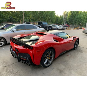 ชุดแต่งคาร์บอนไฟเบอร์แห้ง สำหรับ Ferrari SF90 ประกอบด้วยลิ้นหน้า สปอยเลอร์หลัง ดิฟฟิวเซอร์หลัง สเกิร์ตข้าง สไตล์ OEM อะไหล่รถยนต์ - Product Image 5