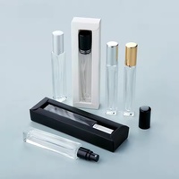 Flacon de parfum vide rechargeable de 10 ml de qualité supérieure, personnalisable, avec atomiseur, dans une boîte en papier