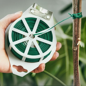 Fil de reliure pour fleurs et arbres 30 mètres PE Plant Twist Tie With Cutter - Product Image 1