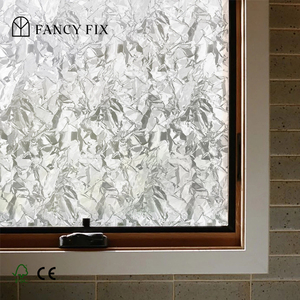 Hielo triturado Ventana Privacidad Esmerilado Se aferra Vinilo decorativo Vidrieras Calcomanías <span class=keywords><strong>para</strong></span> ventanas Película <span class=keywords><strong>para</strong></span> ventanas <span class=keywords><strong>de</strong></span> <span class=keywords><strong>cocina</strong></span> - Product Image 3