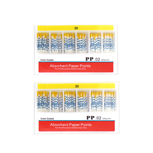Manuelle Zahnärztliche Hochabsorbierende Papierpunkte PP 02-Konik <span class=keywords><strong>200</strong></span> Stück/Box 15-40 #   45-80 #   CE-zertifiziert Klasse II - Product Image 1