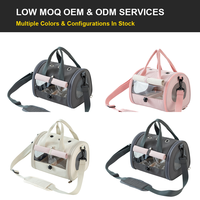Sac de transport pliable pour extérieur, en nylon respirant, avec toit arqué pour petaugeurs et écureuils, rideau pare-soleil rabattable et portes latérales en maille