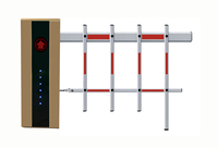 Barrière automatisée TAIWEI TW 507 avec servomoteur, construction métallique, reconnaissance QR/plaque, protection IP44, anti-collision pour zones côtières