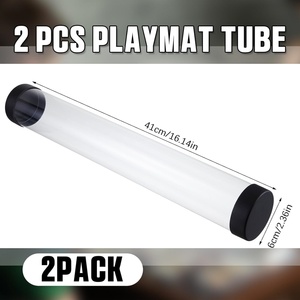 Custom Eco Friendly Durable Transparent PC <b>Plastic</b> <b>Packaging</b> Tube Flexiloop Handle Round Shape for Cosmetic <b>Packaging</b> - Product Image 2