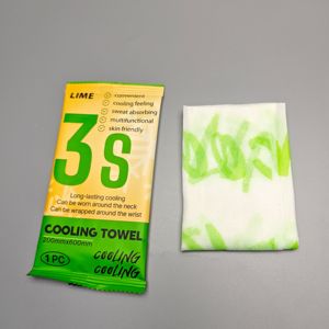 Serviette rafraîchissante en tissu non tissé pour l'été, anti-transpiration, emballage individuel, pour la salle de sport, l'extérieur, style long, sensation de fraîcheur rafraîchissante - Product Image 3
