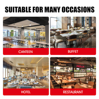 Troli Makanan Berkualitas Tinggi dan Terjangkau untuk Restoran, Hotel, Peralatan Dapur, Troli Makanan Hotel 3 Lapis Bahan Stainless Steel