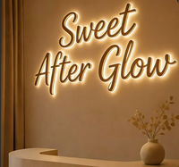 Panneau d'entreprise personnalisé, panneau rétroéclairé par LED, panneau personnalisé pour l'extérieur et l'intérieur, panneau de logo personnalisé pour la réception d'entreprise