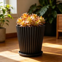 Pot de plante en plastique d'extérieur écologique et résistant aux UV, anti-âge, décoratif pour la maison et le jardin