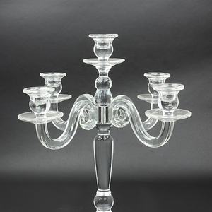 Wholesale Luxurious Glass <strong>Candle</strong> <strong>Holders</strong> 5 Arms/3 Arms Glass Candelabra Custom Home Wedding Decoration <strong>Candle</strong> <strong>Holders</strong> Crystal - Product Image 3