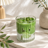 Großhandel Niedliche Duftkerze „Eiskaffee“ aus Sojawachs, handgemacht, für Heimdekoration, Party, Geburtstag, Thanksgiving, Weihnachtsgeschenk