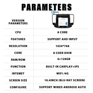 Radio para Auto con Android Auto para Nissan Teana J32 2008-2012, Carplay, Pantalla Táctil de 10.4 Pulgadas, GPS, Navegación, Reproductor Multimedia, Unidad Principal - Product Image 2