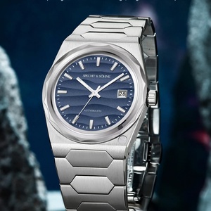 2025 High Quality SP222 Elegant Automatic <b>Watch</b> for Men Blue Color <b>Mechanical</b> <b>Watches</b> 50M Waterproof Reloj Hombre - Product Image 3