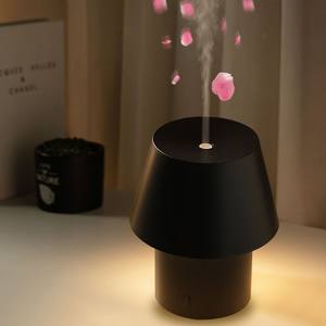JCSY Ultrasonic Essential <b>Oil</b> <b>Diffuser</b> Table Lamp 0.5L Wood Base Mushroom Style For Bedroom Living <b>Room</b> - Product Image 3